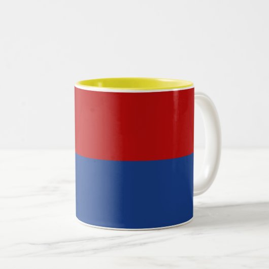 Tasse 2 Couleurs Sint Maarten Flag (Devant droit)