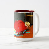 Tasse 2 Couleurs Sip, crochet et Knit (Devant droit)