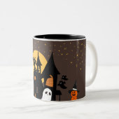 Tasse 2 Couleurs Sip éffrayant - Halloween-Hipton Mug! (Devant droit)