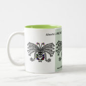 Tasse 2 Couleurs Sipping café - Cool LyreBIRD - Australie - Nature (Gauche)