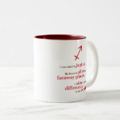 Tasse 2 Couleurs Sips de zodiaque (Devant droit)