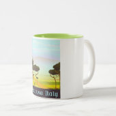 Tasse 2 Couleurs Siracusa Italie poster de voyage paysage paysage p (Devant droit)