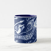 Tasse 2 Couleurs Sirène avec les perles et l'hippocampe (Centre)