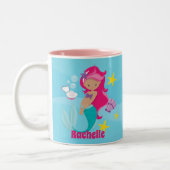 Tasse 2 Couleurs Sirène personnalisée (Gauche)