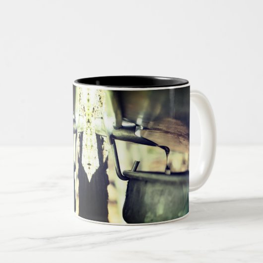 Tasse 2 Couleurs Sirop d'érable Sucre Sap Runket Bucket Nature (Devant droit)