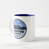 Tasse 2 Couleurs Siskiyou Mountains California Camping (Devant gauche)