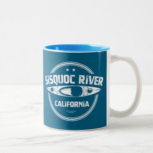Tasse 2 Couleurs Sisquoc River California Kayak (Droit)