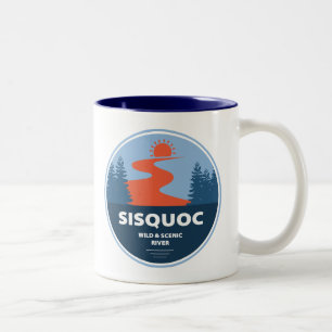 Tasse 2 Couleurs Sisquoc Wild Et Rivière Pittoresque Californie