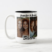 Tasse 2 Couleurs Sisterly Bond Photos and Poem (Gauche)