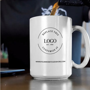 Tasse 2 Couleurs Site du logo promotionnel d'entreprise personnalis