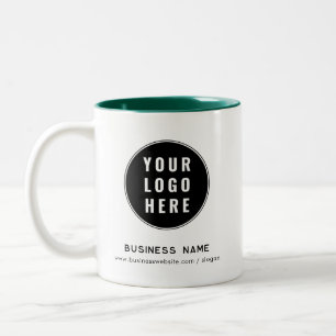Tasse 2 Couleurs Site Web de Logo d'Entreprise Moderne Personnalisé