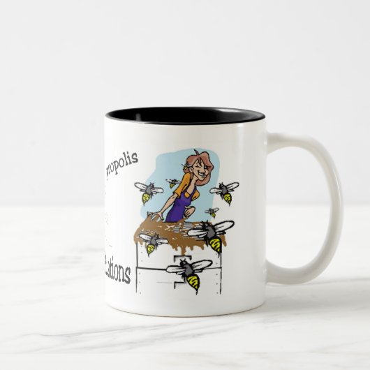 Tasse 2 Couleurs situations collantes (Droit)
