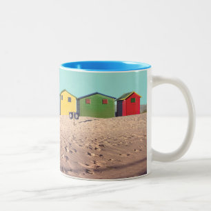 Tasse 2 Couleurs Six huttes colorées Cape Town, Afrique du Sud d