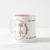 Tasse 2 Couleurs Six raisons de Plante d'un arbre (Devant gauche)