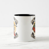 Tasse 2 Couleurs Skateboard personnalisé Nez Grab Skeleton Skeleton (Centre)