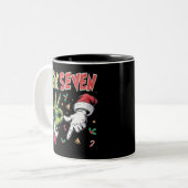 Tasse 2 Couleurs Skeleton 6 7 Christmas Six Seven Meme Xmas (Devant gauche)