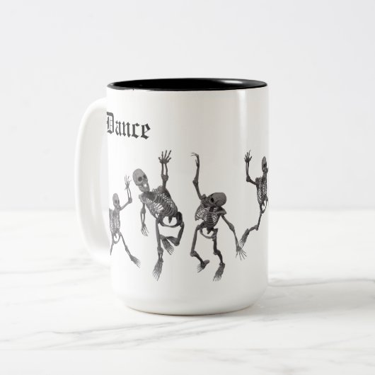 Tasse 2 Couleurs Skeleton Dance (Devant gauche)
