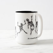 Tasse 2 Couleurs Skeleton Dance (Devant droit)