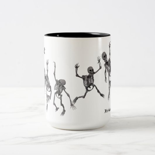Tasse 2 Couleurs Skeleton Dance (Centre)