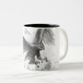 Tasse 2 Couleurs Sketch de Great Eagles (Devant droit)