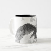 Tasse 2 Couleurs Sketch de Great Eagles (Devant gauche)