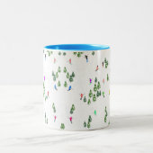 Tasse 2 Couleurs Ski alpin d'hiver Ski Ski Ski Motif (Centre)