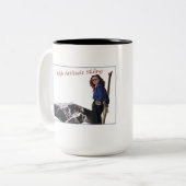 Tasse 2 Couleurs Ski élevé d'attitude (Devant gauche)