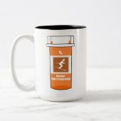 Tasse 2 Couleurs Ski Est Ma Drogue (Gauche)