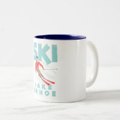 Tasse 2 Couleurs Ski Lake Tahoe (Devant droit)