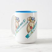 Tasse 2 Couleurs Ski Pika Eeep (Devant gauche)