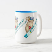 Tasse 2 Couleurs Ski Pika Eeep (Devant droit)