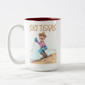 Tasse 2 Couleurs Ski Texas  (Gauche)