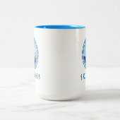 Tasse 2 Couleurs Skiathos, Grèce Design de navires grecs (Centre)