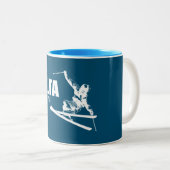Tasse 2 Couleurs Skier Alta Utah (Devant droit)