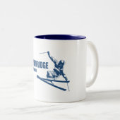 Tasse 2 Couleurs Skier Breckenridge Colorado (Devant droit)