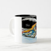 TASSE 2 COULEURS SKIEUR (Devant gauche)