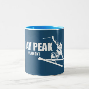 Tasse 2 Couleurs Skieur de Jay Peak Vermont