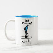 Tasse 2 Couleurs Skieur qui coule juste (Gauche)