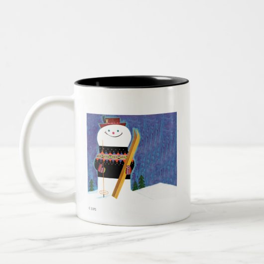 Tasse 2 Couleurs Skis pour Snowman (Gauche)
