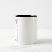 Tasse 2 Couleurs Skull, tete de mort (Centre)