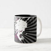Tasse 2 Couleurs skullz. (Devant droit)