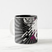 Tasse 2 Couleurs skullz. (Devant gauche)
