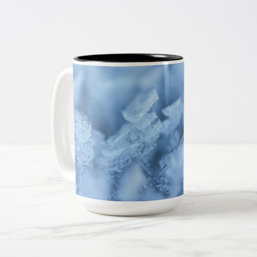 Tasse 2 Couleurs "Sky Blue Ice Cube Coffee Mug: Chill and Sip" (Devant gauche)
