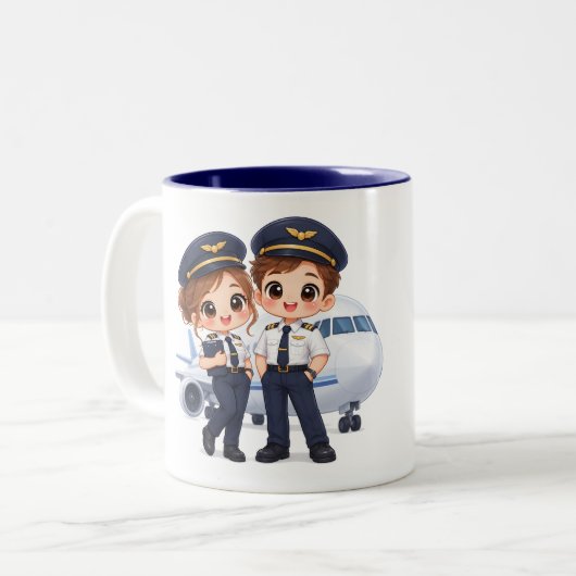 Tasse 2 Couleurs Sky Crew Duo (Devant gauche)