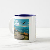 Tasse 2 Couleurs Skyline Drive Virginia Eagle (Devant gauche)