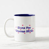 TASSE 2 COULEURS SL*TS POUR OBAMA (Gauche)
