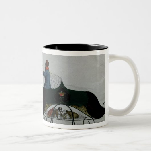 Tasse 2 Couleurs Sleigh hippomobile (Droit)