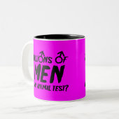 Tasse 2 Couleurs Slogan divorcé humoristique (Devant gauche)