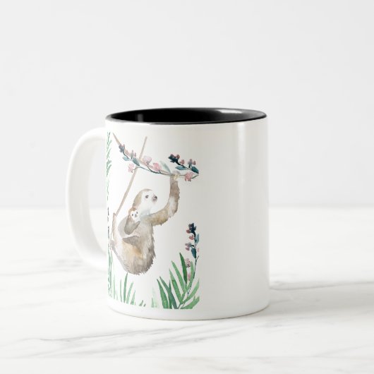 Tasse 2 Couleurs Sloth Momma (Devant gauche)