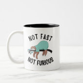 Tasse 2 Couleurs Sloth Not Fast Not Furious (Gauche)
